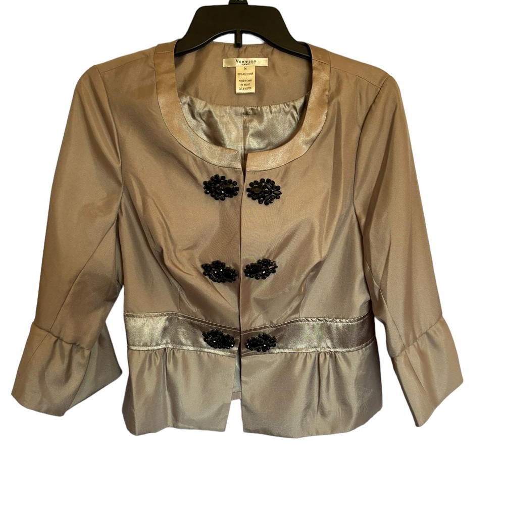 Vertigo Paris Women’s Taupe Jacket‎ Size Medium